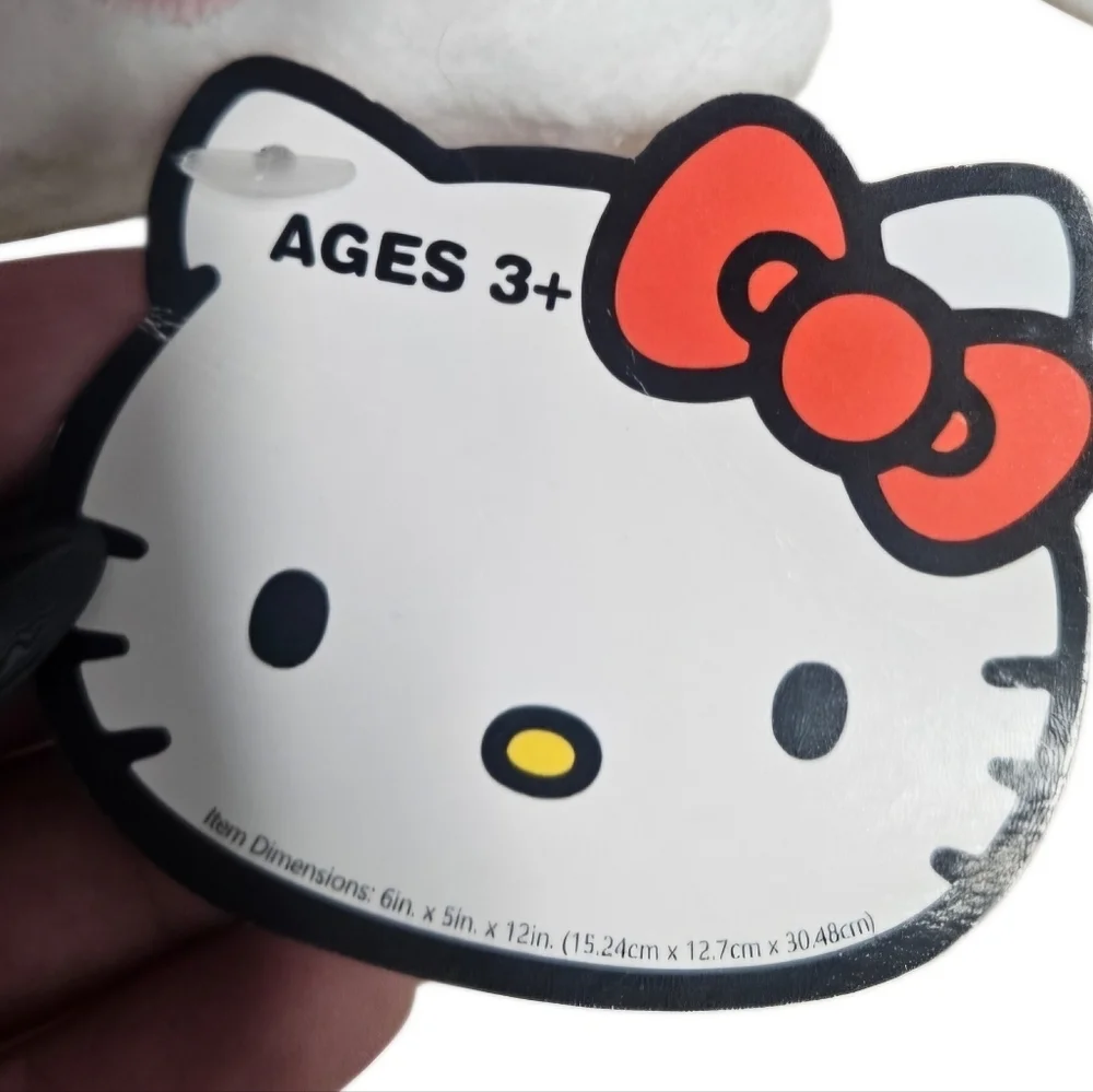 Hello Kitty By Sanrio 2023 Bunny Ears Strawberry Print Plush NWT Spring Easter